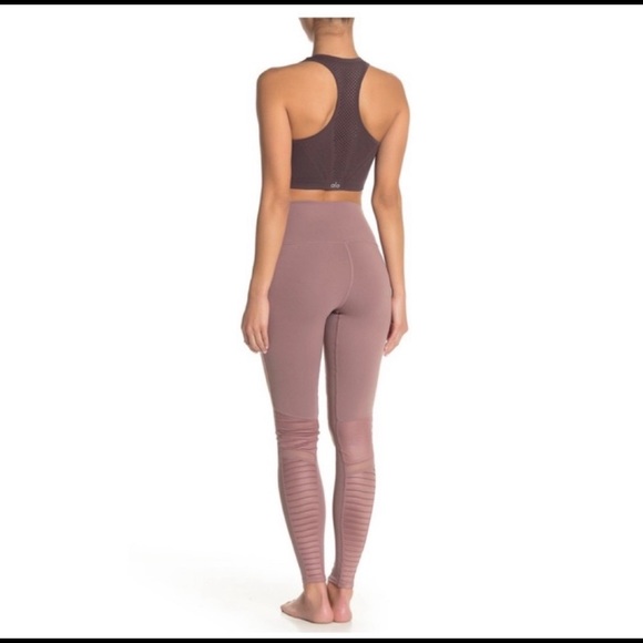 Alo blush pink/ lavender motto leggings - Picture 2 of 7